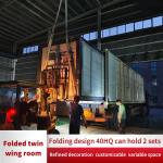 Packing mobile room construction site residents movable board room removable