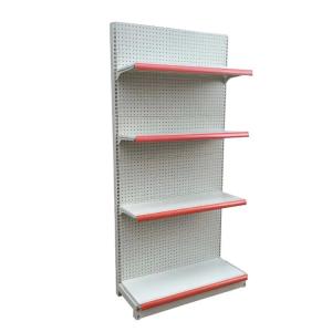 China Heavy Duty Iron Metal Retail Shelf Display Supermarket Gondola Shelving Rack shelves factory