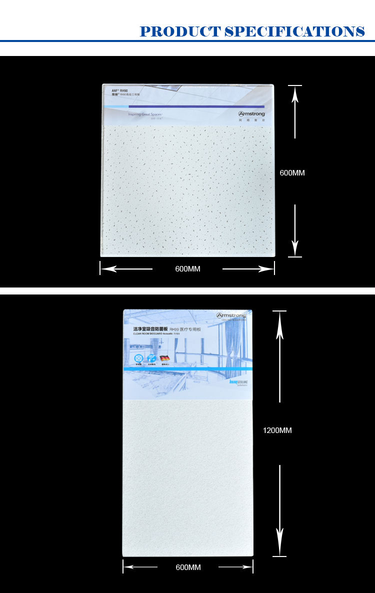 Mineral Fiber Ceiling Tiles 5/5.5/6/7/7.3/7.5/8/9/9.5/10/12/15