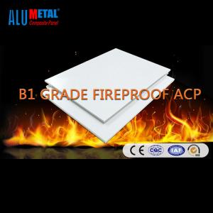 China B1 Grade Fireproof 6mm Aluminum Composite Panels Decorative Aluminum Wall Panels factory