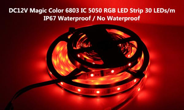 5m digital RGB 150LED IP20 Non waterproof dream magic color 6803ic Led Strip