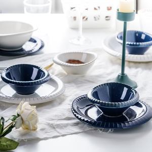 China Sustainable 2023 Kiln Blue Porcelain Dinner Sets for Restaurant Dining Experience factory