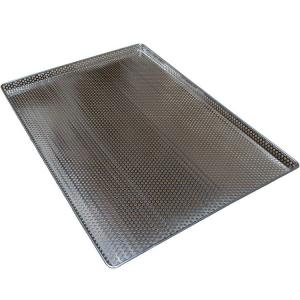 China Woven Perforated Round Hole 316 Stainless Steel Mesh Tray factory