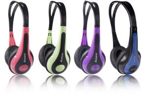 China Switching 40mm 30mW Educational Wired Headphones For PC factory