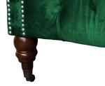 Vintage Green Velvet Chesterfield Couch Sofa