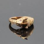 Designer Jewelry Animal Styles 18K Rose Gold Plated 925 Silver Ring (R222)