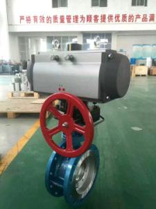 China Wafer Butterfly Valve With Pneumatic Actuator Control factory