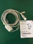PN 98980314317 PHiliph ECG Machine Parts 3 Leads IEC Leadset Cable Original