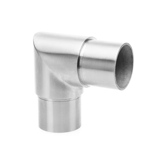 High Durability Stainless Steel Railing Components / Straight Pipe Corner