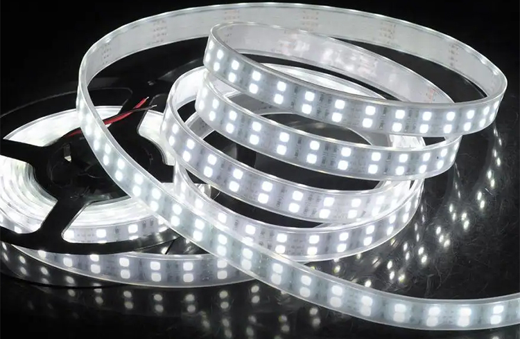 Double Row Flexible LED RGB Strip Light SMD 5050 120LEDs/M For Landscape Lighting