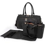 PU Leather Tote Baby Diaper Backpack Duffle Bag For Mummy