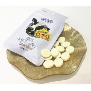 China Healthy Low Calorie 16g Colostrum Milk Tablets With Sachet Pack factory