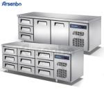 Restaurant Commercial Undercounter Freezer 350W Multiscene Silver Color