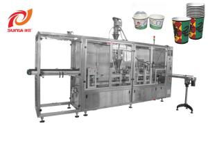 China SUNYI 6000pcs/H Plastic Cup Filling Sealing Machine factory