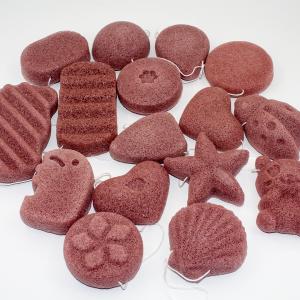 China Natural Red Clay Konjac Sponge factory