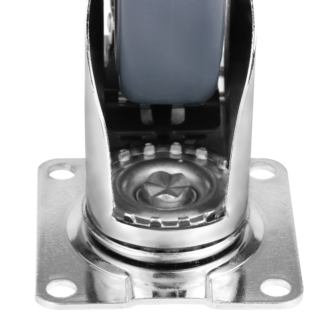 Medium / Heavy Duty Industrial Casters Wheels Thermoplastic Rubber TPR Caster