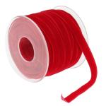 10mm*20Y Elastic Velvet Ribbon Pink Velvet Wired Ribbon ISO9001