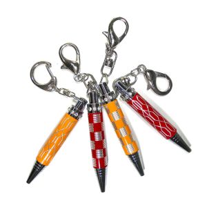 China Crystal Stone Pocket Mini Pen , 73mm Twist Ballpoint Pen Baking Finish Color on sale