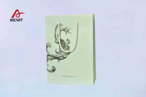 China Beautiful Design Art Paper Bags 2 X 5 Mm X 45 Cm White Cord Cotton Handle factory
