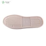 Autoclavable pharmaceutical factory cleanroom stripe canvas PVC outsole shoe