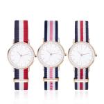 Nylon Straps Quartz Couple Watches 3ATM Gents Couple Watch Set