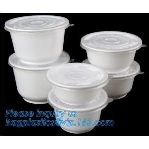 Pp Round disposable cheap high quality plastic bowl with lid,disposable package