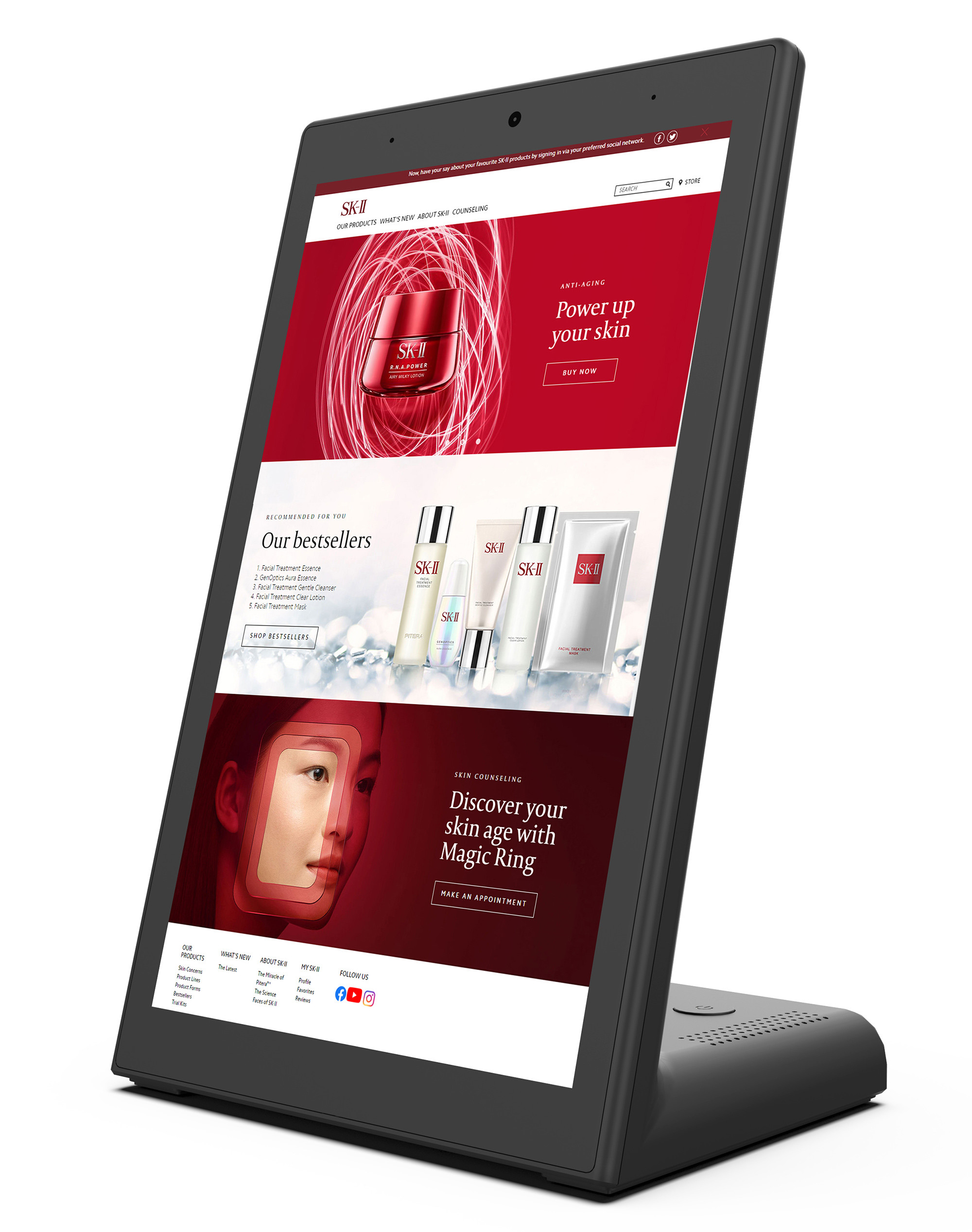 8 Inch Desktop Vertical Signage Display With Android 11 System