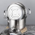 Good Quality Stainless Steel Mirror Polishing Cooking Steamer Induction Cookware
