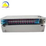 24 Port 2U Height Fiber Optic Patch Panel For Communication