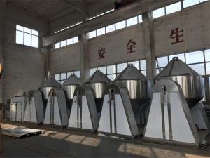 China Double Tapered Rotary Vacuum Dryer Three Layers Environmental Friendly factory