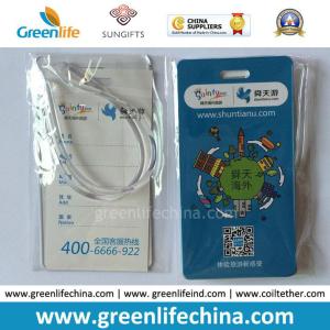 China Single OPP Bag Packing Hard PVC Luggage Tag&amp; Clear Loop factory