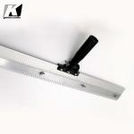 SS304 Sliver Notched Floor Squeegee , Aluminum Alloy Squeegee Knockdown Knife