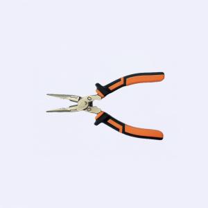 China Gripping 207mm Long Chain Nose Pliers Nickle Plated Cable Lug Crimping Tool factory