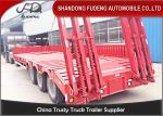 Transport 60ton With 3 Axles Heavy Duty Equipment Lowboy Trailer Optional