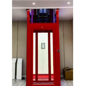 China Hot Red Romantic Mrl Traction Home Elevator Running Smoothly factory