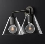 40w*2 Decorative Wall Lamps Brushed Brass Wall Light Bulbs Included