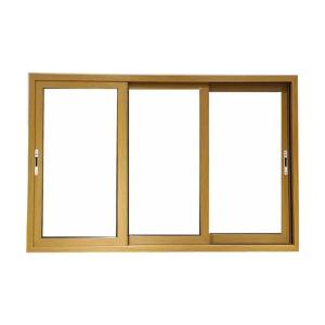 China Aluminium Sliding Hurricane Impact Double Glass Windows factory