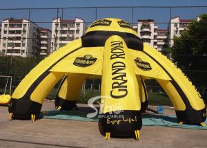 China 9m outdoor grand royal ceremony inflatable advertising tent with 6 legs printed completely factory