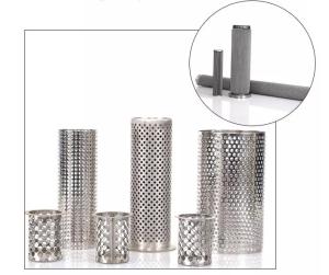 China 2mm 3 5 6 8mm Perforated Filter Tube Round Hole 304 316 Stainless Steel Metal factory