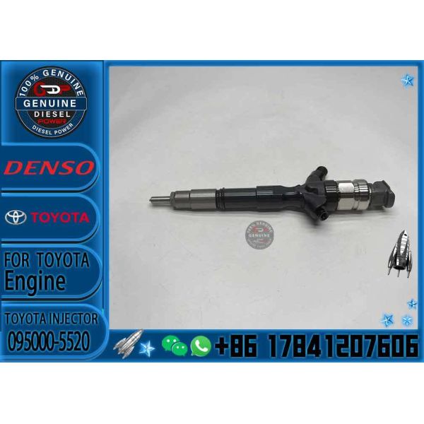 China 23670-39276 23670-39235 23670-30100 095000-5520 095000-5930 095000-6190 Fuel Injector for Denso Toyota Hilux Hiace 2KD 4WD D4D factory