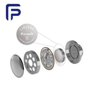 China 500mΩ Resistance Rechargeable Button Battery 3.6V 35mAh PVC Material factory