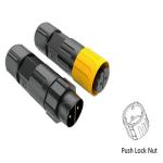 Self Locking Plastic Male Female Connectors Waterproof With 3KV Insulation