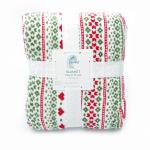 Customized Printed Flannel Receiving Blanket , Plush Throw Blanket For Baby /