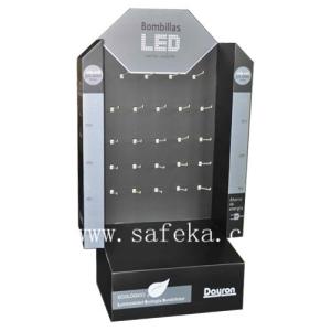 China Pop display stand design cardboard display for LED lights factory