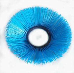 China Blue PP Plastic Fibers Rotary Side Broom Road Sweeper Brushes factory