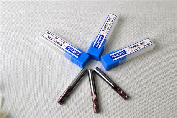 Dia 11mm , Shank 12mm Square solid end mill , AlTiN Coating , 11*28*12D*75L*4F ,