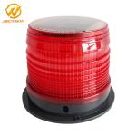 Magnetic Bottom Red Traffic Warning Lights , LED Solar Emergency Warning Light
