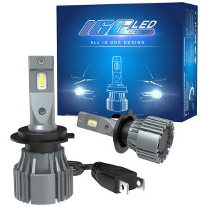 China I6C H7 12v 55w Car LED Headlight Bulbs With 12000RPM Turbo Cool Fan factory