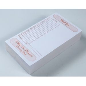 CT-T6932 single part English restaurant Guest check with Sequentially Numbered