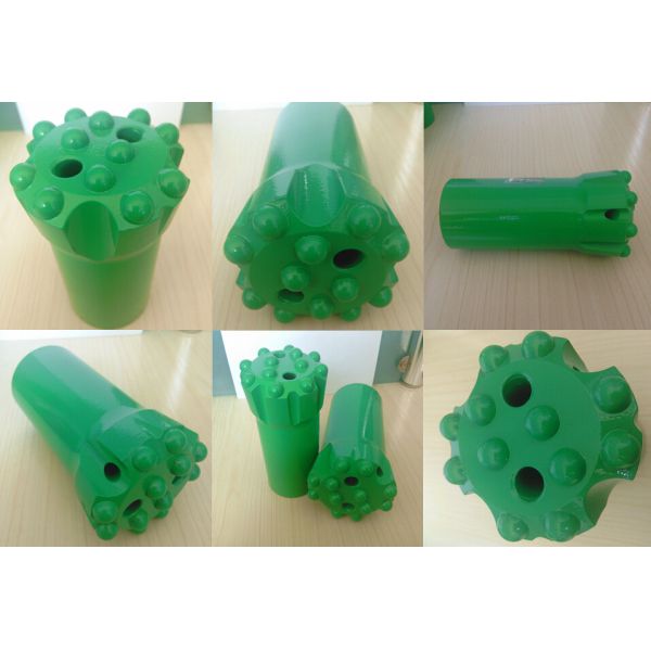 Threaded T38 / R38 Ballistic Button Drill Bit with Tungsten Carbide Button